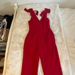 Red jumpsuit
